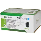 Lexmark 78C20C0 -laservärikasetti, cyan
