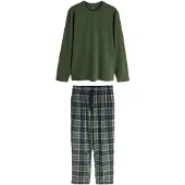 Next Pitkä pyjama beige / sininen / marine / vihreä
