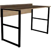 Skye Decor Jani 120 cm vaaleanruskea/musta työpöytä