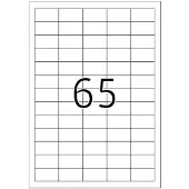 Topstick 8697 -tulostustarrat, 65-osainen, 38 x 21,2 mm