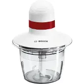 Bosch MMRP1000 -teholeikkuri, 0,8 L, 400 W, punainen, läpinäkyvä, valkoinen