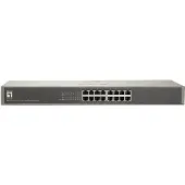 LevelOne FSW-1650, Hallitsematon, Fast Ethernet (10/100), Täysin kaksipuolinen, Telineasennus