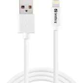 Sandberg USB-A - Lightning -kaapeli, 1m, valkoinen