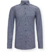 Bruun & Stengade Bs Lemie Modern Fit Shirt - Navy - 43
