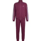 Adidas Urheilupuku burgundin punainen / valkoinen