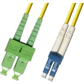 Microconnect OS2 LSZH SC/APC-LC/UPC 3m -valokuitukaapeli, keltainen