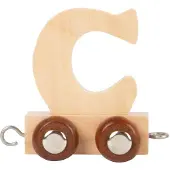 Small Foot - Wooden Letter Train - C - 12 pieces