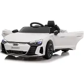 Leggodt Audi RS e-tron GT lasten sähköauto, valkoinen