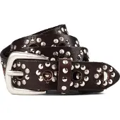 B.belt Niittivyö Nahka 95 cm Ruskea