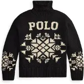 Ralph Lauren Neulepaita vaaleabeige / musta