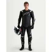 Alpinestars Missile V3 Nahkahaalari Musta/Valkoinen Miehet, size 58