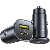 Baseus GoTrip USB-C / USB-A 30W autolaturi - musta