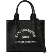 Karl Lagerfeld Käsilaukku 'Rue St-Guillaume' punainen / valkoinen