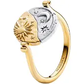 Pandora Sun & Moon Reversible Medallion Ring - Gold - 50