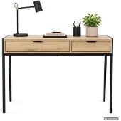 Hobby Hall Tietokonepöytä Zentia, 100x45x80,5 cm, ruskea/musta