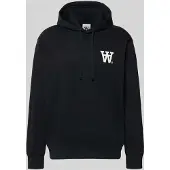 Wood wood Wwcass Aa Print Hoodie 25219 - Black - XL