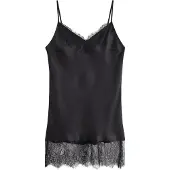 Lindex Camisole In Satin - Black - M