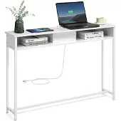 Songmics Konsolipöytä 25x120x81.1cm, valkoinen