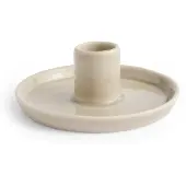 HAY Disc kynttilänjalka Lämmin harmaa, pieni, Ø10x4,8 cm