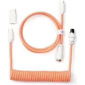 Keychron Custom Coiled Aviator 8K USB-kaapeli (pinkki/oranssi)