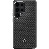 Samsung Galaxy S25 Ultra Spigen Enzo Aramid kotelo GP-FPS938PGABW - musta / hopea