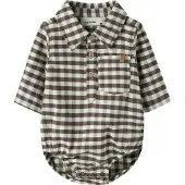 Lil´ Atelier Nbmnoki Ls Body Shirt Lil - Brown - 68