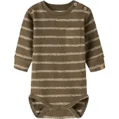 Lil´ Atelier Nbmoby Ls Loose Body Lil - Brown - 80
