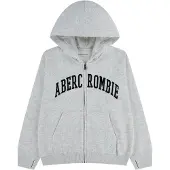Abercrombie & Fitch Collegetakki meleerattu harmaa / musta