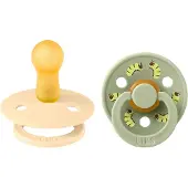 BIBS Studio Colour Pacifier Caterpillar Mix Latex Round Silk/Sage