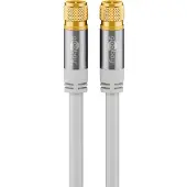 Goobay Antennikaapeli 135 dB, 3 m, F-liittimillä, kullatut liittimet