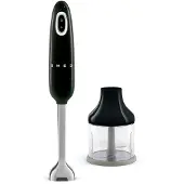 Smeg 50's Style sauvasekoitin silppurilla Musta