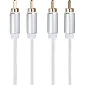 Dacota RCA Stereo M-M 1,5 m, valkoinen