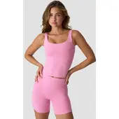 ICANIWILL Luxe 2-In-1 Tank Top Soft Rose Pink