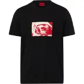 HUGO Dirom 10268981 Red Lyhythihainen T-paita