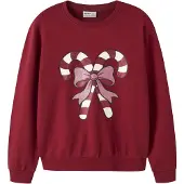 Name it Nkfvertrud Ls Nreg Sweat Bru - Red - 158-164