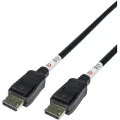 Deltaco DisplayPort 2.1 -näyttökaapeli, 1m, musta