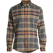 Barbour Men's Ronan Tailored Check Grey Marl Pitkähihaiset kauluspaidat L