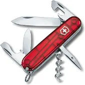 Victorinox Spartan, Swiss pocket knife, red transparant