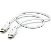 Hama USB-C -kaapeli, 60 W, 1,5 m, valkoinen