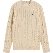 Tommy Hilfiger Pusero - Neulottu - Hellävarainen Gold Beige - - 8 v (128) - Puserot