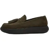 FitFlop for woman. JHS-B77 Iq-Comff Suede Loafers olive green (39), Flat, None, Casual