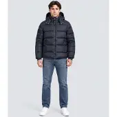 GUESS for man. M6BL42W4154 Blue Metallic Padded Jacket (XXL), Casual, Polyamide