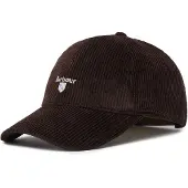 Barbour Lippalakki 'Preston' tummanruskea / valkoinen