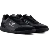 EA7 unisex. 7X000406_AF19827 Heritage Leather Sneakers black (38), Flat, Laces, Casual
