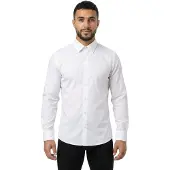 BOSS for man. 50567579 Relegant 6 shirt white (6XL), Casual, Linen, Classic, Long sleeve