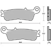 Moto-Master Yamaha 099811 Sinteroidut Jarrupalat