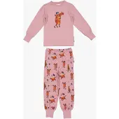 Geggamoja Mimmi Lehmä Ja Varis Pyjama 2-Osainen, Vaaleanpunainen, 110-116