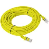 Lanberg patch cable - 10 m - yellow RAL 1028