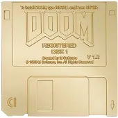 Fanatik - DOOM - Floppy Disk Limited Edition Imitation Gold Replica