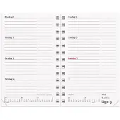 Mayland Mini Planner ugekalender sort vinyl 2027